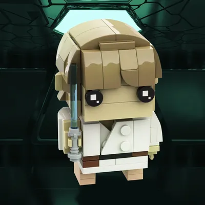 Gobricks MOC Space Wars Lukes Skywalkered Brickheadz Building Block set Action Character Warriors