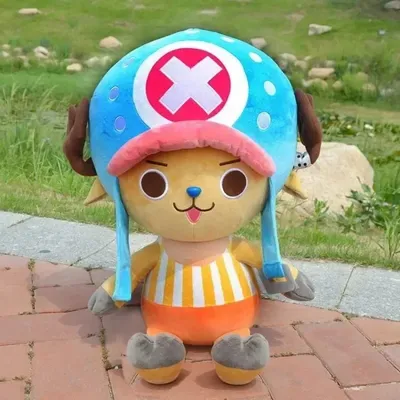 80cm Large Size One Piece Cartoon Classic Tony Tony Chopper Kawaii Doll Plush Toy Room Decoration