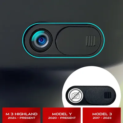 Car Camera Cover For Tesla Model 3 Y 2024 Webcam Slide Blocker Privacy Protector 1 / 5 Pcs
