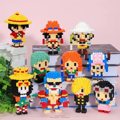 One Piece Connection Building Blocks Luffy Chopper Nami Sanji Zoro Usopp Ace Franky Brook Robi