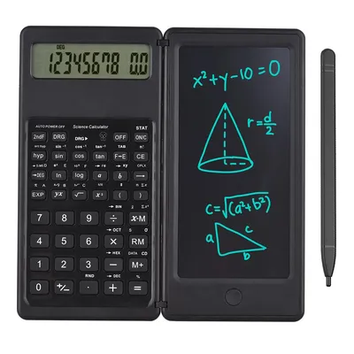 Upgraded Solar Scientific Calculator with LCD Notepad Functions Professional Portable Foldable