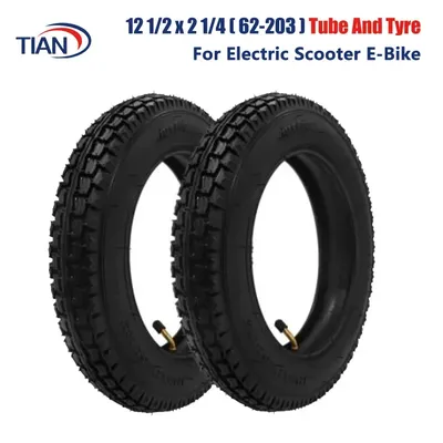 12 Inch Tire 12 1/2 x 2 1/4 ( 62-203 ) Fits Many Gas Electric Scooters and E-Bike 12 1/2X2 1/4 Wheel