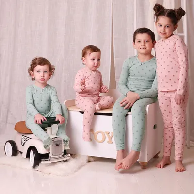 AS SS 2025 kids print set baby print stretchy