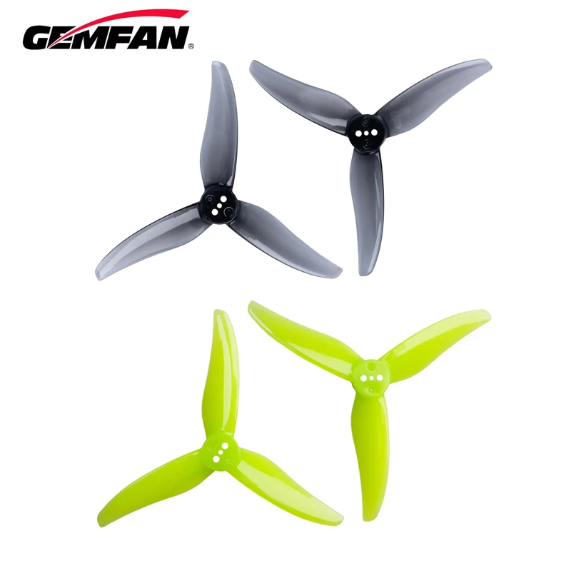 4pair Gemfan Hurricane 3520 3.5X2X3 3.5inch 3-Blade CW CCW PC Propeller for RC FPV Remote Control Racing Drones Parts DIY