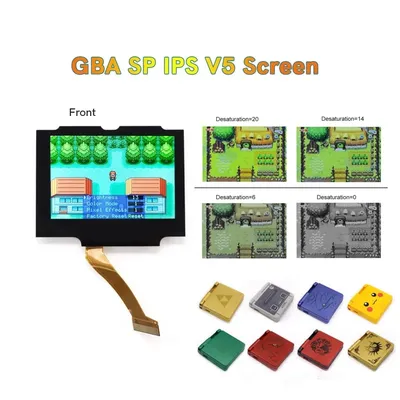 New 3 inch V5 Original Size IPS Drop in Laminated LCD Mod Kits 720x480 Retro Pixel Screen