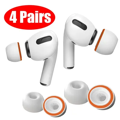 For AirPods Pro/Pro2 Memory Foam Ear Tips Soft Silicone Replacement EarCap Tips Fit for AirPods Pro Case Ear Cushion Earpads