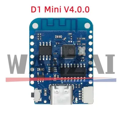 WEMOS D1 Mini V4.0.0 TYPE-C USB WIFI Internet of Things Board based ESP8266 4MB MicroPython Nodemcu