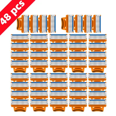 Giiletta Original straight Safety blade Razor Blades Refills 5-layers Razor Head Replacement Blades