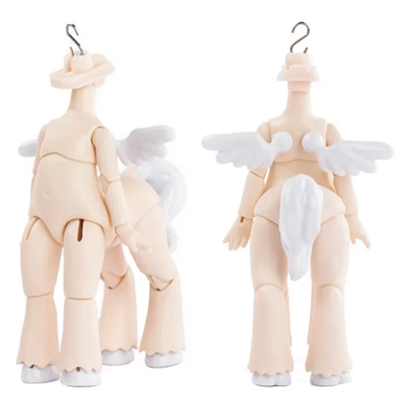 1/12BJD Movable Doll Body Wings Pony Animal Body Joint Body for OB11, GSC, SD Figure Body Doll Accessories