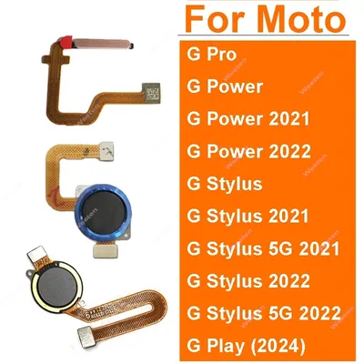 Home Button FingerPrint Sensor Flex Touch ID Fingerprint For Motorola Moto G Power G Stylus 5G 2021