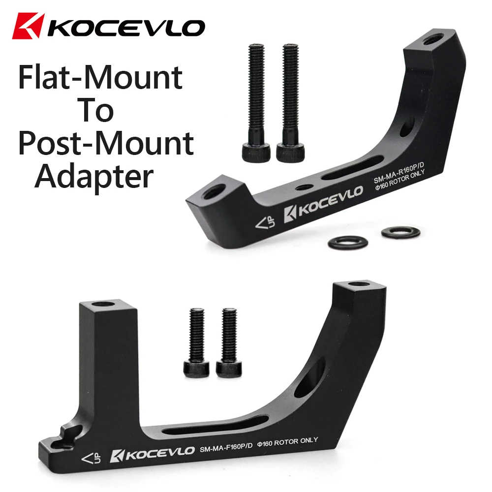 KOCEVLO SM-MA-F160P/D R160P/D Flat-Mount to Post-Mount caliper Adapter for 160mm Rotor Road Disc Brake FM to PM