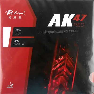 PALIO AK47 RED / BLUE AK-47 / AK 47 Table Tennis Rubber Original PALIO AK47 Ping Pong Sponge