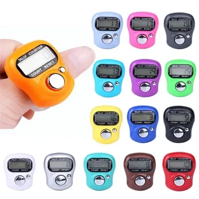 Mini Point Marker and Row Finger Meter LCD Electronic Digital Tally Counter for Sewing Knitting