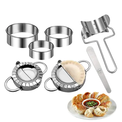Dumpling Mold Stainless Steel Dumpling Maker Ravioli Empanada Maker Metal Dumplings Gyoza Dough
