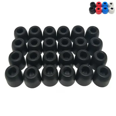 12 Pair Replacement Memory Foam Eartips (L M S) 4.5mm Caliber Earpads/Cap For In-ear Headphones Sponge Earbuds Ear Cotton