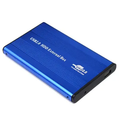 USB2.0 Hard Drive Disk Enclosure HDD External Box Case Caddy 2.5" IDE HDD With LED Light For Desktop