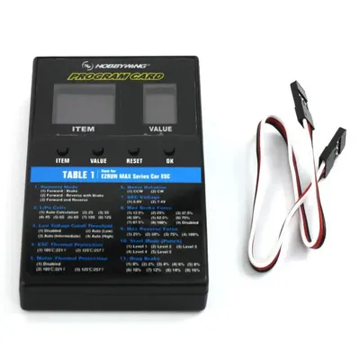HOBBYWING 3 in 1 LED ESC Program Card Box for XERUN EZRUN MAX Series Car / Platinum Series / SEAKING