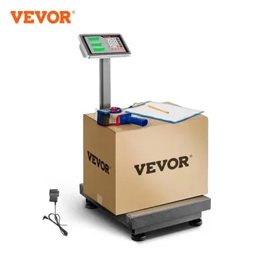 VEVOR Computing Digital Platform Scale 660 lbs Load with LB/KG, Tare, Price Calculator, Stainless