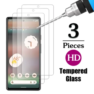 1-3Pcs 9H Premium Tempered Glass For Google Pixel 6A Screen Protector HD Clear Protective Film For