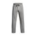 Under Armour Men's Rival Fleece Open Hem Pant (Size L) Castlerock Light Heather, Cotton,Polyester