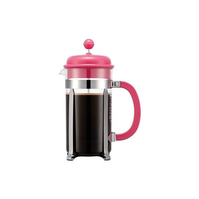 Bodum - Caffettiera french-press-kaffeemaschine, 8 tassen, 1,0 l, rosa 1918-539BTR