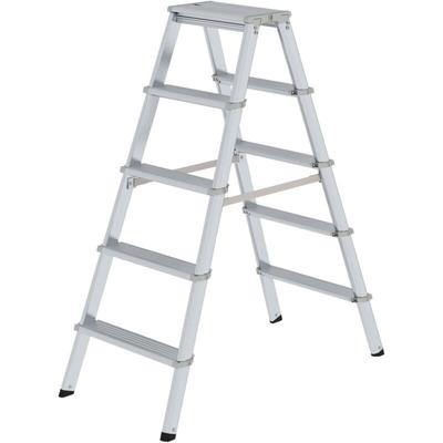 Ml Stufen-Stehleiter beidseitig begehbar 2x5 Stufen - 011235 - Günzburger Steigtechnik Image