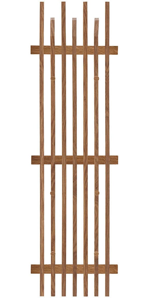 Garderobenpaneel MCA FURNITURE "BANTRY Garderobenpaneel W4", beige (naturfarben), B:40cm H:135cm T:11cm, Massivholz, Garderobenpaneele, Garderobenpaneel, Leisten