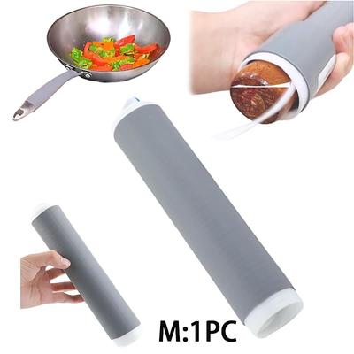 1pc Handle Sleeve Wok Handle Heat Insulation Cover Handmade Iron Pot Anti-scalding Rubber Cover Household Stainless Steel Pot Handle Cover Milk Pot Frying Pot Handle Cover
