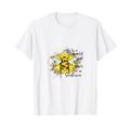 In a World Full of Roses Be a Sunflower Bee Cute Zitat T-Shirt