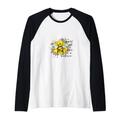 In a World Full of Roses Be a Sunflower Bee Cute Zitat Raglan