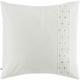 Taie d'oreiller 100% coton 57 fils avec plis religieuses 63 x 63 cm AGATHE coloris Coco