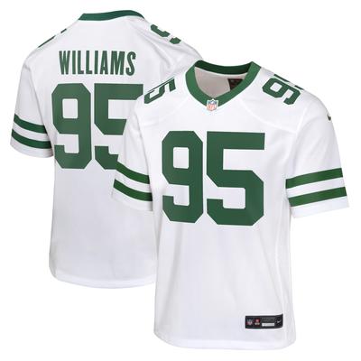 New York Jets Nike Game Auswärtstrikot - Weiß - Quinnen Williams - Jugendliche Image