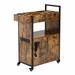 Creationstry Cart w/ Cabinet w/ Wood, Wheels w/ Locks | Wayfair JJ-24040018