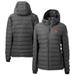 Women's Cutter & Buck Gray Syracuse Orange Vault Mission Ridge Repreve Eco Insulated Long Puffer Jacket