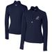 Women's Cutter & Buck Navy ETSU Buccaneers Vault DryTec Traverse Stretch Quarter-Zip Top