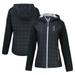 Women's Cutter & Buck Black Kansas State Wildcats Vault Primaloft Eco Raglan Full-Zip Hybrid Jacket