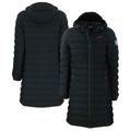 Women's Cutter & Buck Black SMU Mustangs Vault Mission Ridge Repreve Eco Insulated Long Puffer Jacket