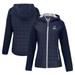 Women's Cutter & Buck Navy Citadel Bulldogs Vault Primaloft Eco Raglan Full-Zip Hybrid Jacket