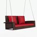 Red Barrel Studio® Olgert 2 Person Porch Swing, Wicker | 20.5 H x 22.4 W x 20.5 D in | Wayfair 967E58A50608453181F103EC9B630427