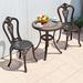 Bloomsbury Market Cast aluminum patio dining table & chair set | Wayfair 6D3E7C4260264BC195B7D1A5165CD5DD