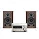 Denon RCD-M41 Silver & Wharfedale Diamond 9.1 Walnut Hi-Fi Bundle