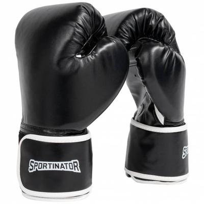 SPORTINATOR "Knockout" Boxhandschuhe 8oz schwarz
