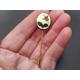 Enamelled Gold Coloured Floral Design Stick Pin. Cravat Bridegroom. Fuchsia Scarf Lapel Jewellery, Enamel Jewellery 1970S
