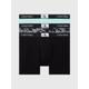 Boxershorts CALVIN KLEIN UNDERWEAR "BOXER BRIEF 3PK" Gr. S (48), 3 St., bunt (aquatic, polka not prt_aquatic, blk) Herren Unterhosen Herrenwäsche