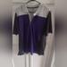 Adidas Shirts | Adidas Puremotion Men's Polo Golf Shirt Size Large, Gray, Black And Purple | Color: Black/Purple | Size: L