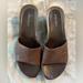 Nine West Shoes | 90’s Nine West Wedge Sandal, Brown Leather, Size 7 | Color: Brown | Size: 7