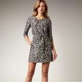 Kate Spade Dresses | Kate Spade Kate Spade New York Dorothy Leopard Print Silk Dress Size 4 | Color: Black/White | Size: 4