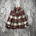 Free People Jackets & Coats | Free People Pea Coat Small Womens Red Plaid Fuzzy Wool Jacket | Color: Red | Size: S