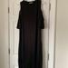 Zara Dresses | Nwt Zara Black Dress With Cut-Out Shoulders | Color: Black | Size: S