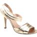 Kate Spade Shoes | New Kate Spade Helen Metallic Gold Strappy Heel | Color: Gold | Size: 9.5